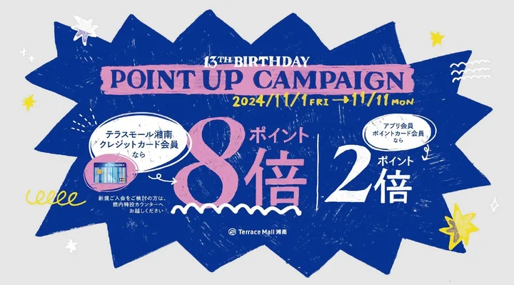 お得にお買い物ができる「ポイントアップキャンペーン」